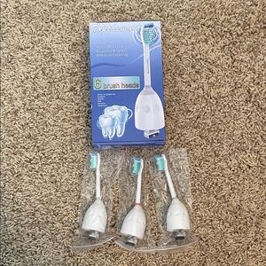 Electric Toothbrush Heads - White and Blue